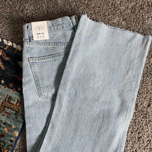 NWT Zara high rise wide leg jeans
